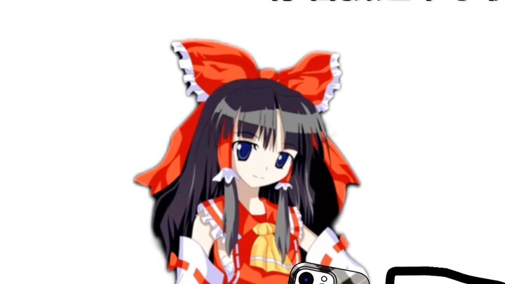 Reimu is so poor that she has to eat rat poison