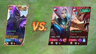 KENSHIN MEET TOP GLOBAL LING AND ZILONG IN RANKED GAME | MOBILE LEGENDS