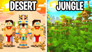 100 Players Simulate Tribal Civilizations in Minecraft...