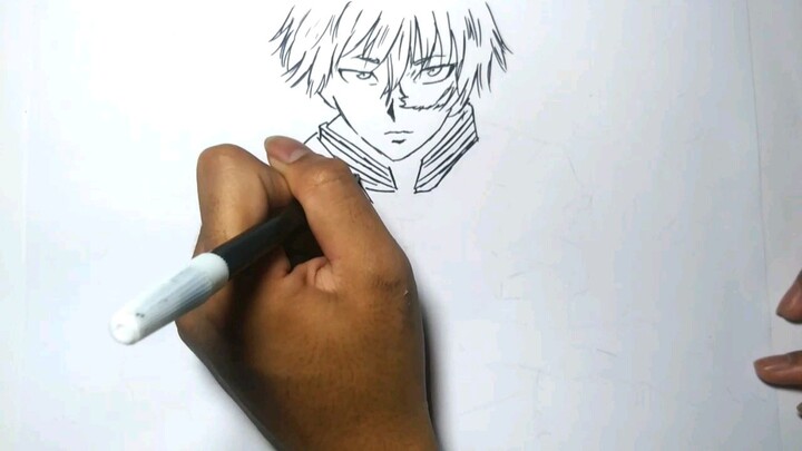 Menggambar Todoroki Karakter Myheroacademi