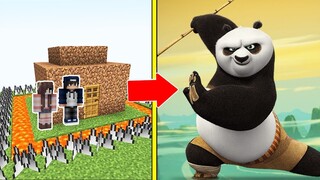 Kung Fu Panda Tấn Công Nhà Được Bảo Vệ Bởi bqThanh và Ốc Trong Minecraft