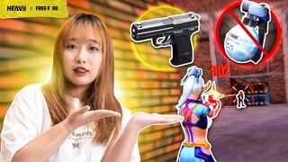 Khó khăn khi chơi tử chiến chỉ dùng súng lục không có bom keo | HEAVY Free Fire