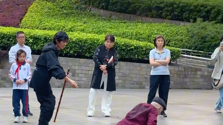 I thought the old man was just going to lecture me, but then he started dancing and totally killed i