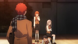 Orang yang lewat mengira Shirou adalah Shinji dan mengeluh tentang pemimpin Haibo.