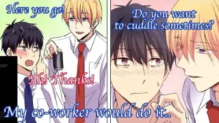 【BL Anime】What will happen if two boys cuddle together? My coworker said he'd cuddle with me… 【Yaoi】