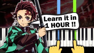 Demon Slayer OP 1 - Gurenge (Kimetsu no Yaiba) - EASY Piano tutorial