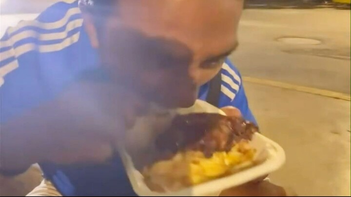 The dog wants chicken