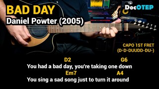 Bad Day - Daniel Powter (2005) Easy Guitar Chords Tutorial with Lyrics Part 1 SHORTS REELS
