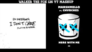 Here With Me // I Don't Care [Mashup] - Marshmello & Chvrches x Ed Sheeran & Justin Bieber