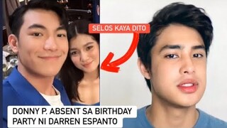 BELLE M. UMIIWAS NA KAYA DONNY P. KAYA HINDI MAG KASAMA SA BIRTHDAY PARTY NI DARREN ESPANTO