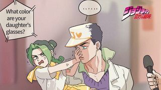 (การ์ตูน jojo) สัมภาษณ์เหล่าคุณพ่อที่เดินผ่านไปผ่านมา 