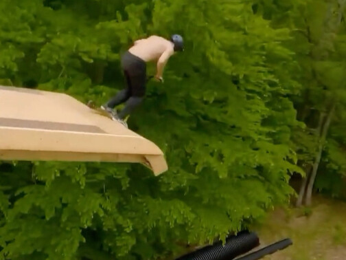 “No way, dude, you can even jump down from here?”