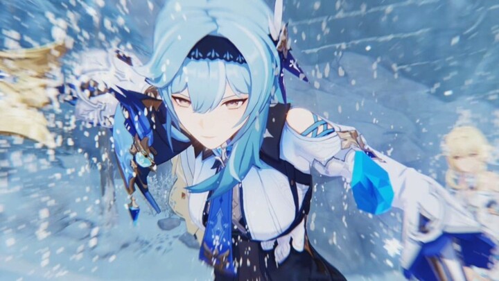 Genshin Impact 2.3 version snow mountain event battle cg, so handsome! !