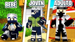 KAKASHI VS LA VIDA EN MINECRAFT | CICLO DE VIDA DE KAKASHI HATAKE EN MINECRAFT