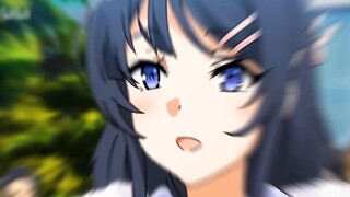 Mai-senpai’s challenge is only 13 seconds