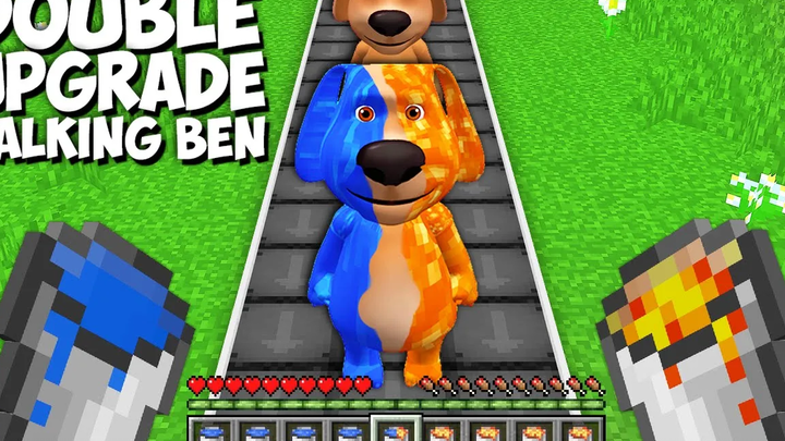 ฉันใช้ BUCKET OF LAVA และ WATER LIQUID เพื่ออัปเกรด TALKING BEN ใน Minecraft! ลาวา vs น้ำ !