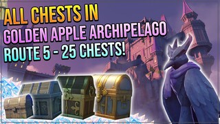 ALL 254 CHESTS IN GOLDEN APPLE ACHIPELAGO! - TWINNING ISLE | ROUTE 5 - 25 CHESTS!