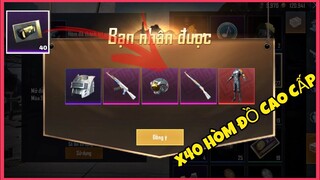 LẤY X40 HÒM ĐỒ CAO CẤP FREE THỬ NHÂN PHẨM VÀ CÁI KẾT, AUTO RA ĐỒ HUYỀN THOẠI || PUBG MOBILE