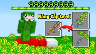 Minecraft Bedwars, Nâng Cấp VŨ KHÍ KINH NGHIỆM Level 9999 Siêu Cấp Troll Noob Team