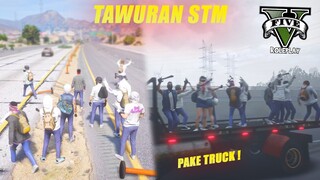 TAWURAN DI TOL KANAN ANAK STM BRUTAL !! GTA V ROLEPLAY