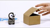 Frozen penguin box Play doh Babyclay Stop motion cartoon for kids