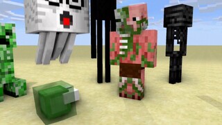 Minecraft Short film: Herobrine students vs Spiders