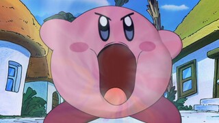 Kirby baby sucked in a lot of monsters