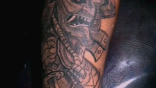 Tattoo content  samurai hanya mask #marlzink