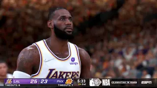NBA 2K22 Ultra Modded Season | Lakers vs Suns  | Full Game Highlights