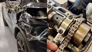 واجه الميكانيكي عطلًا فظيعًا، وطلب مني العميل إصلاح طلاء السيارة.
