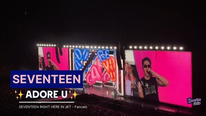 [FANCAM] SEVENTEEN  - Adore U at Seventeen Right Here in JKT