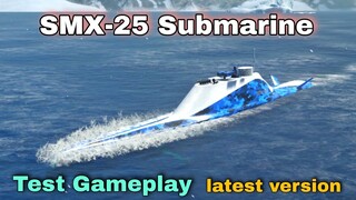 Modern Warships: latest version SMX-25 Submarine gameplay in very aggressive Bot.