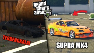 MENEMUKAN MOBIL LANGKA SUPRA MK4 TERBENGKALAI DI TEMPAT RONGSOKAN - GTA 5 MOD