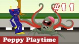 Plants Vs Zombies in Poppy Playtime Animation #11: Huggy Wuggy and Kissy Missy Vs Zombie Robot
