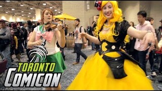 Violin girl surprises cosplayers with their themes!! COMIC CON 2019 - PART 1