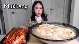 멸치칼국수와 대전선화동매운 실비김치 먹방 Korean Food Spicy Kimchi, Noodle Mukbang eating show