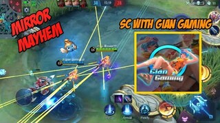 FANNY MIRROR MAYHEM MONTAGE WITH GIAN GAMING! || AMBILIS MAG SC NI GIAN GAMING!! || MLBB ||
