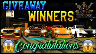 GIVEAWAY WINNERS!!! | Car Parking Multiplayer | New Update | zeti