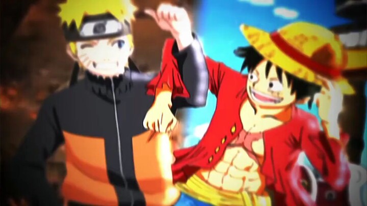 teman beda anime Naruto dan luffy
