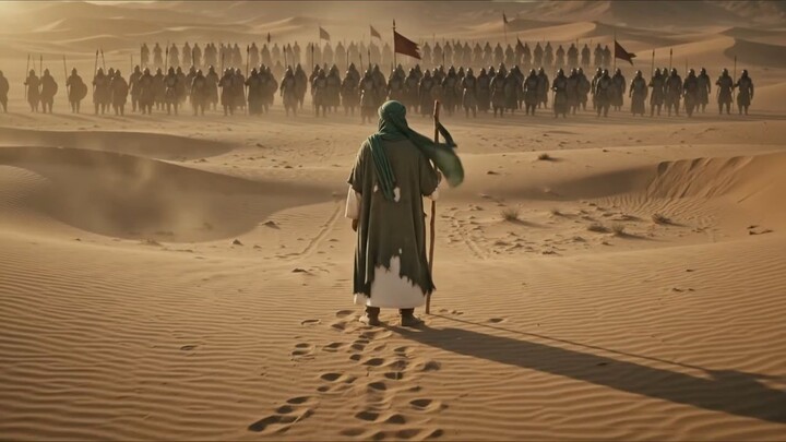 Imam Hussein scene with AI