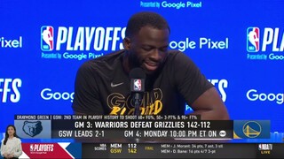 NO Dillon Brooks NO dirty NO win - Draymond Green Warriors destroy Grizzlies 142-112 to lead 2-1