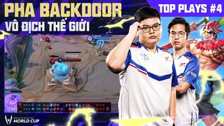 PHA BACKDOOR LÀM NÊN CHỨC VÔ ĐỊCH THẾ GIỚI CHO DTAC TALON | TOP PLAYS #4 CHUNG KẾT AWC 2021