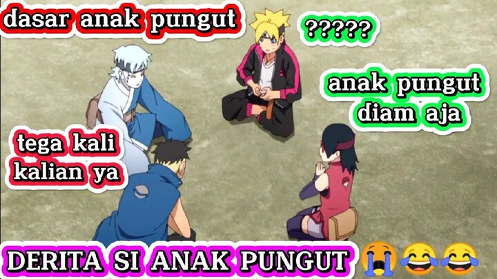 dubing kocak boruto kawaki si anak pungut