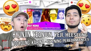 [2021 MAMA] HYUNJIN/YEONJUN/YEJI/HEESEUNG/WOOYOUNG/KARINA - Opening Perf. | NSD REACTION