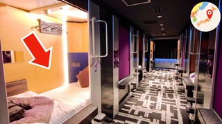 Cheap and Spacious Capsule Hotel Experience in Japan 😴🛌 MyCUBE Tokyo Travel Vlog おすすめカプセルホテル 東京 旅行