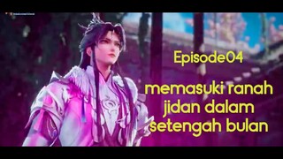 Lian Qi Shi Wan Nian_episode 04_memasuki ranah jidan dalam setengah bulan