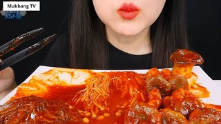 ASMR BÁNH ĐA MÌ GÀ XÀO CAY, CUỘN MÌ CAY SỐT PHÔ MAI 6