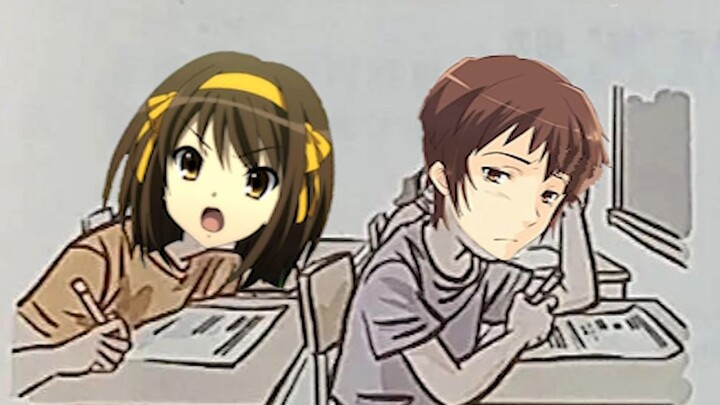 Haruhi bilang kita akan bertarung kemanapun dia mau.