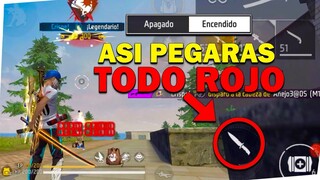 ✅ REVELO EL TRUCO SECRETO PARA PEGAR TODO ROJO👺* NADIE TE LO DIRÁ * (FREE FIRE 2024)