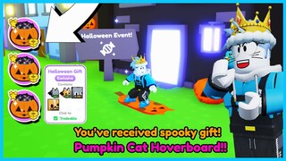 REAL !! DAPAT HUGE GRATIS DI EVENT HALLOWEEN & CARA DAPAT PUMPKIN CAT HOVERBOARD DI PET SIMULATOR X